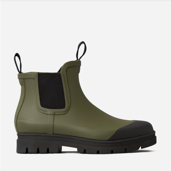 NWOT Everlane The Chelsea Rain Boot 6 Surplus Olive Green Chunky Lug 90s Y2K - Picture 7 of 8